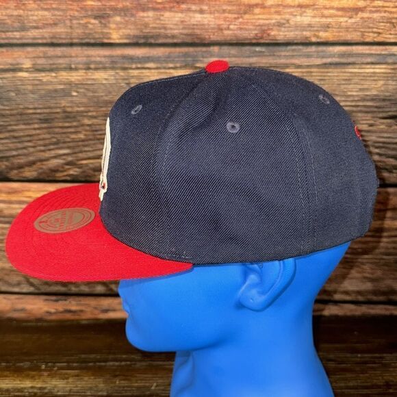 Mitchell & Nets New Jersey Nets SnapBack Hat - Picture 5 of 7